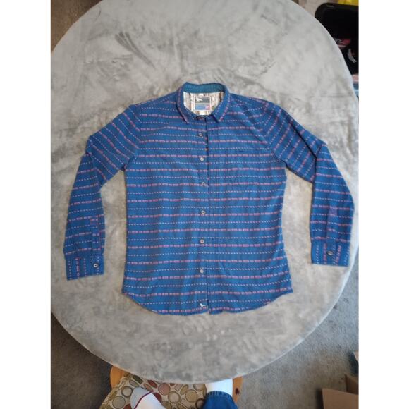 Mens Modern Amusement Button Down Shirt Size M Preowned - Picture 3 of 9